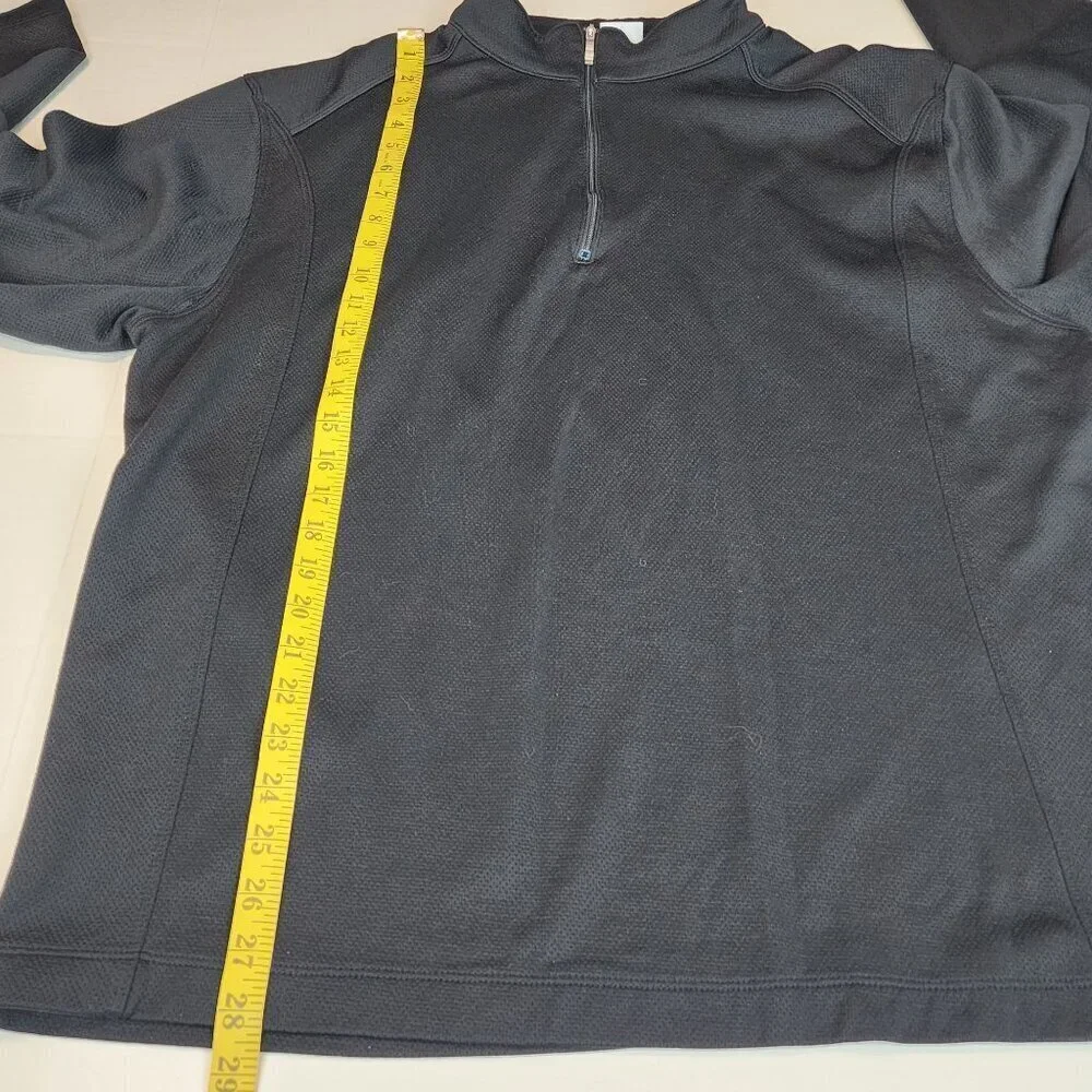 Nike men sz  XXL black half zip long sleeve activewear top